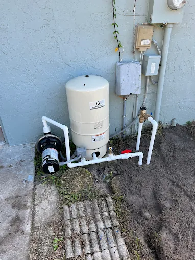 Pump & pressure tank install